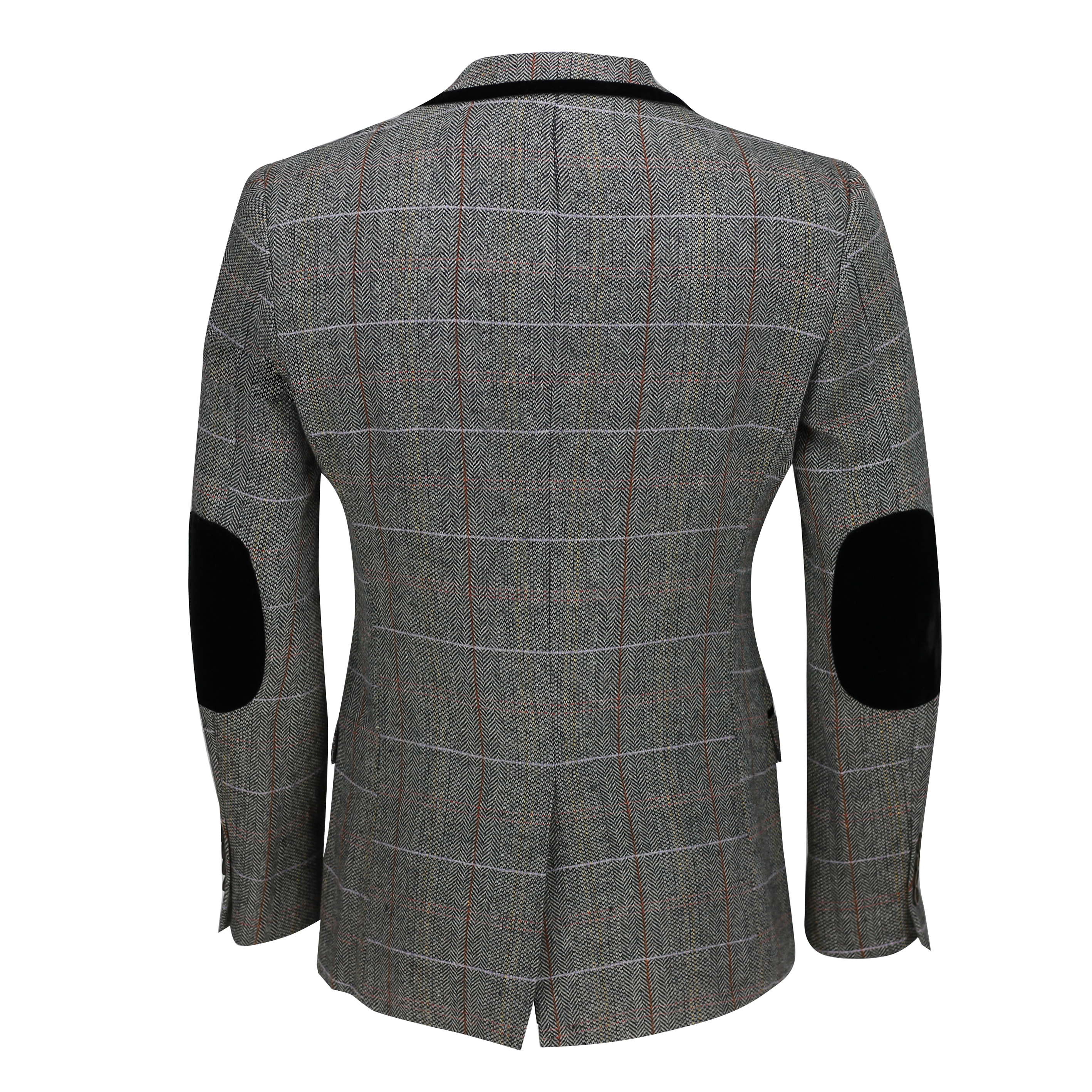 Mens Vintage Herringbone Tweed Check Blazer Smart Formal Designer ...